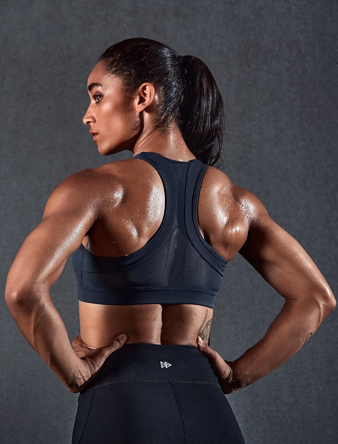 Zip Front High Impact Sports Bra for Large Bust